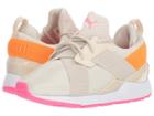 Puma Kids Muse Chase Ps (little Kid) (birch/shocking Orange) Girls Shoes