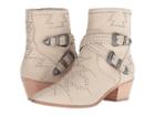 Frye Ellen Deco Buckle Short (ivory) Women's Shoes
