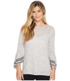 Nic+zoe Traveling Stripe Top (multi) Women's Clothing