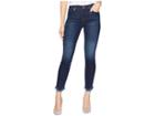 7 For All Mankind Ankle Skinny W/ Scallop Hem In Midnight Moon (midnight Moon) Women's Jeans