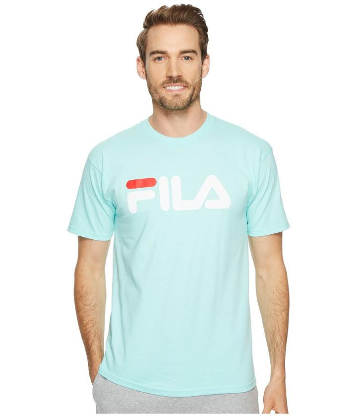 Fila Printed T-shirt (cockatoo/white/red) Men's T Shirt