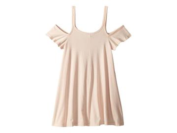 Maddie By Maddie Ziegler Knit Strappy Dress With Ruffle Sleeve (big Kids) (pink) Girl's Dress