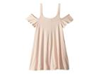 Maddie By Maddie Ziegler Knit Strappy Dress With Ruffle Sleeve (big Kids) (pink) Girl's Dress
