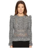 M Missoni Crochet Sweater (black) Women's Sweater