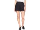 Juicy Couture Soft Woven Leopard Lace Shorts (pitch Black) Women's Shorts