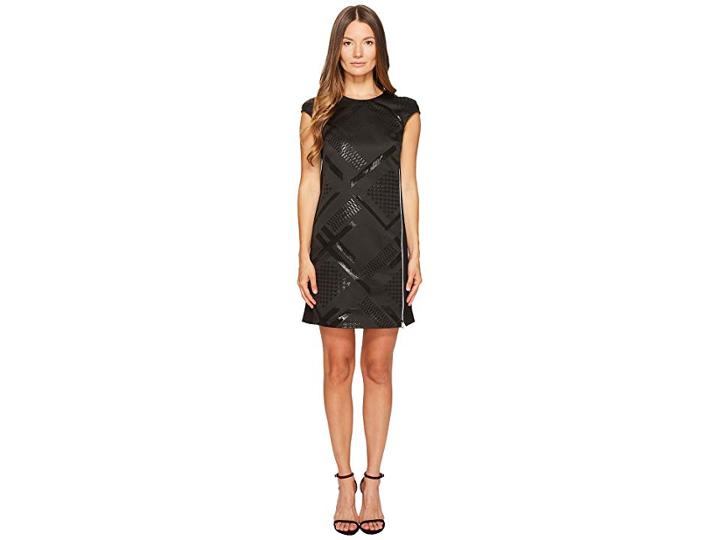 Versace Jeans Couture Sleeveless Geo Dress (nero) Women's Dress