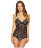 Else Paisley Soft Cup Triangle Bodysuit (deep Blue) Women's Jumpsuit & Rompers One Piece