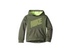 Nike Kids Mesh Face Therma Pullover Hoodie (little Kids) (dark Gray) Boy's Sweatshirt