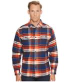 Woolrich Oxbow Bend Flannel Shirt (new Royal Blue) Men's Clothing