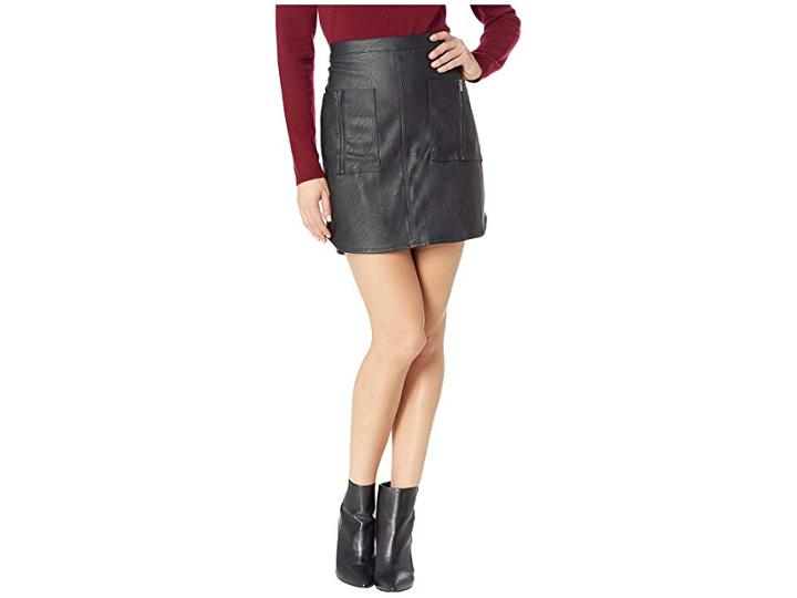 Bcbgmaxazria Zip Pocket Skirt (black) Women's Skirt