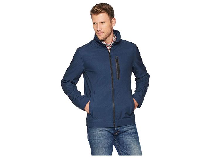 Nautica Softshell Jacket (heather Ink) Men's Coat