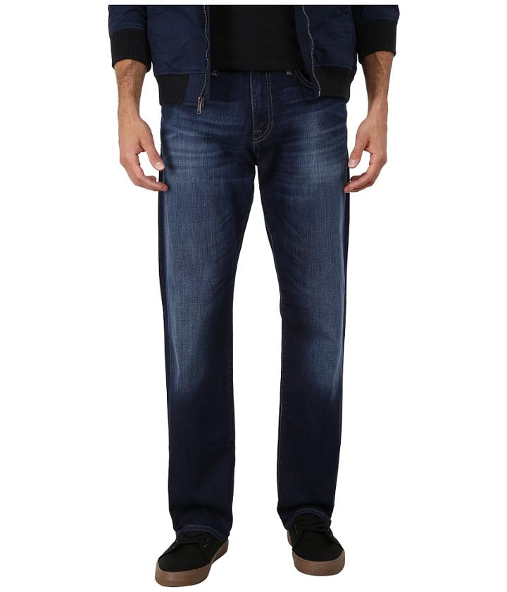 Mavi Jeans Myles Midrise Straight Leg In Dark Williamsburg (dark Williamsburg) Men's Jeans
