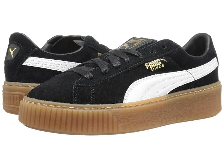 Puma Suede Platform Core (puma Black/puma White) Women's Shoes