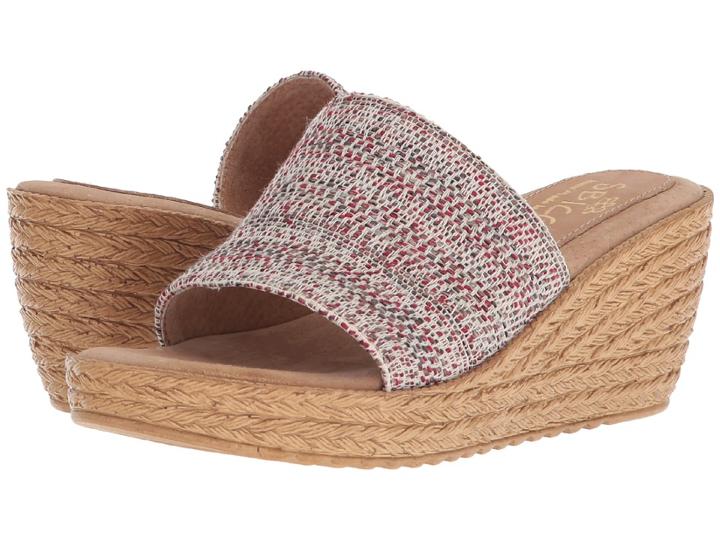 Sbicca Fairy (red Multi) Women's Wedge Shoes