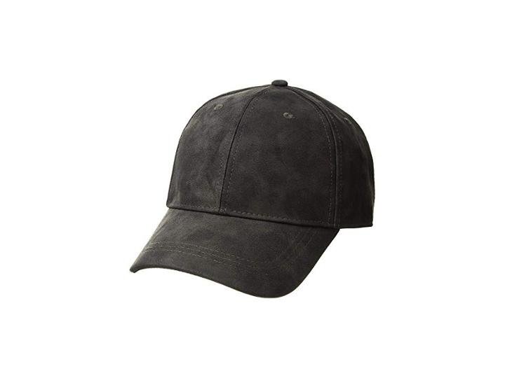 Michael Stars Washed Faux Leather Cap (oxide) Caps