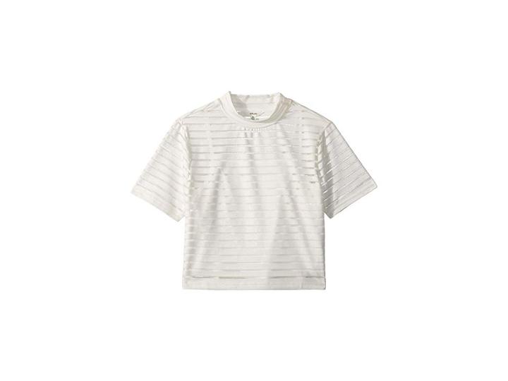Maddie By Maddie Ziegler Two-piece Mock Neck Top W/ Slip (big Kids) (white) Girl's Clothing
