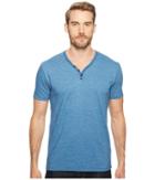 Lucky Brand Indigo Y-neck Tee (indigo) Men's T Shirt