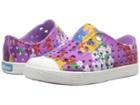 Native Kids Shoes Jefferson Print (toddler/little Kid) (lavendar Purple/shell White/daisy Print) Girls Shoes