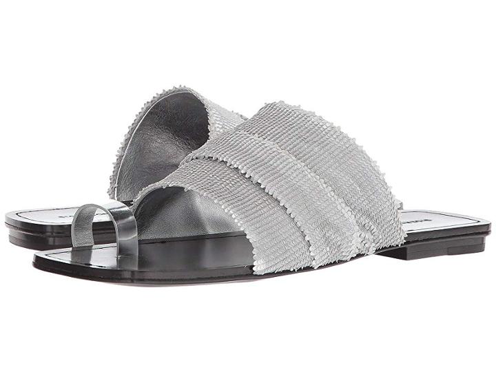 Sigerson Morrison Abbe (silver Leather) Women's Shoes