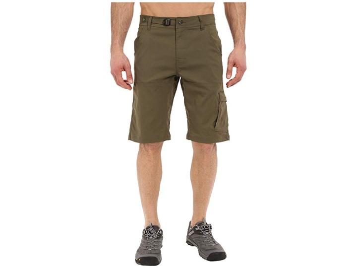 Prana Stretch Zion 12 Short (cargo Green) Men's Shorts