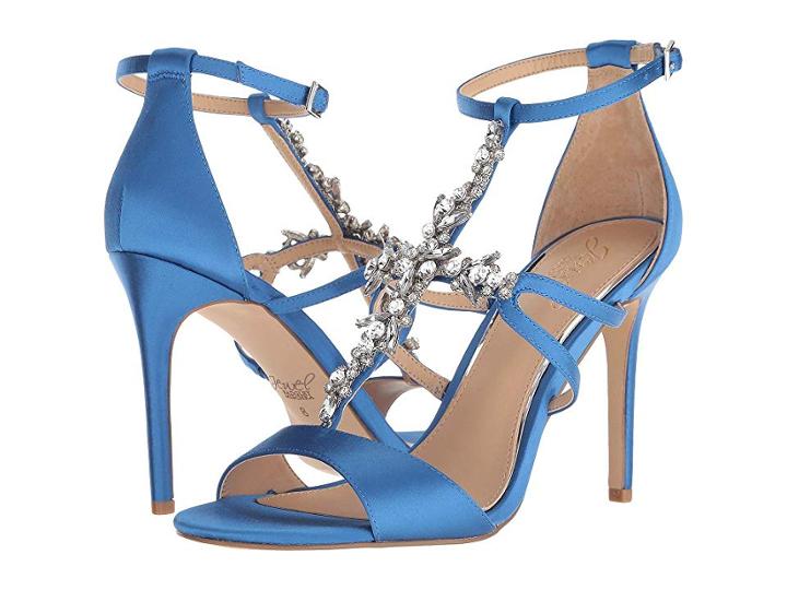 Jewel Badgley Mischka Galvin (blue Satin) High Heels
