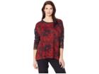Nally & Millie Floral Tunic (multi) Women's Clothing