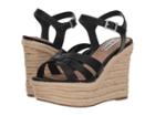Steve Madden Knight Espadrille Wedge Sandal (black) Women's Wedge Shoes