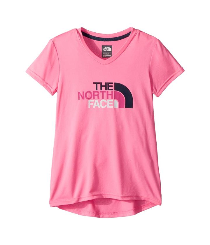 The North Face Kids Short Sleeve Reaxion 2.0 Tee (little Kids/big Kids) (gem Pink) Girl's T Shirt