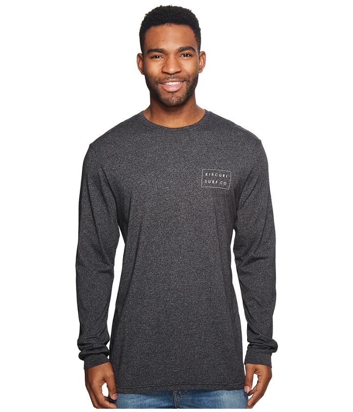 Rip Curl Convertible Mock Twist Long Sleeve Tee (black) Men's T Shirt