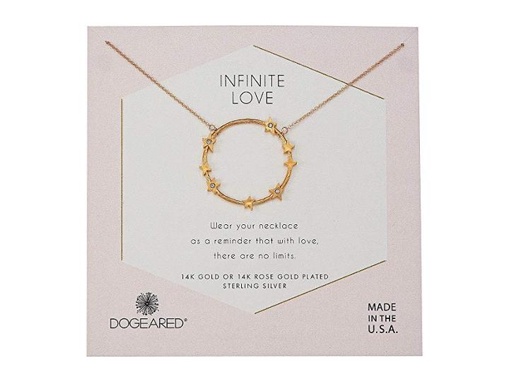 Dogeared Infinite Love, Large Star Halo Necklace (gold Dipped) Necklace