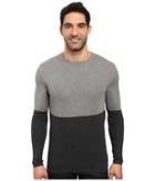 Prana Color Block Sweater (charcoal) Men's Sweater