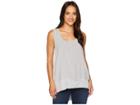 Dylan By True Grit Pure Cotton Rib Hem Tank Top (soft Heather) Women's Sleeveless