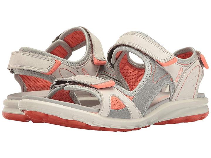 Ecco Sport Cruise Catalina Sandal (shadow White/silver Grey/coral) Women's Shoes