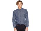 Frye John Addison Engineer Shirt (blue Heather) Men's Clothing