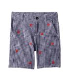 Janie And Jack Flat Front Shorts (toddler/little Kids/big Kids) (crab Gingham) Boy's Shorts