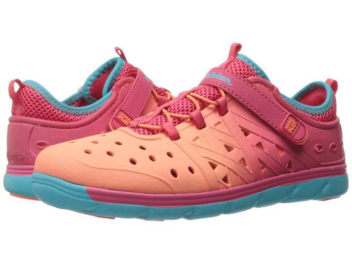 Stride Rite Made 2 Play Phibian (toddler/little Kid/big Kid) (coral/turquoise) Girls Shoes