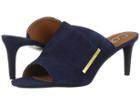 Calvin Klein Carine (dark Navy Kid Suede) Women's Wedge Shoes