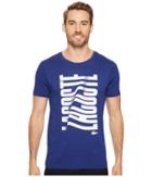 Lacoste Short Sleeve Vertical Lacoste Graphic T-shirt (ocean/white) Men's T Shirt