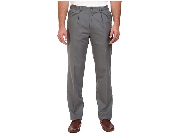Dockers Big Tall Signature Khaki D3 Classic Fit Pleated (burma Grey Stretch) Men's Clothing