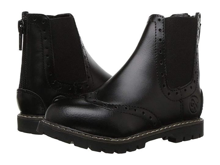 Old West English Kids Boots Bloom (toddler/little Kid) (black) Cowboy Boots