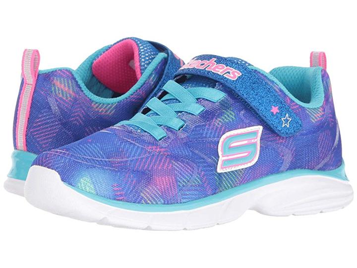 Skechers Kids Spirit Sprintz Rainbow Razzles (little Kid/big Kid) (blue/multi) Girl's Shoes