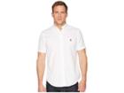 Polo Ralph Lauren Garment Dyed Chino Short Sleeve Sport Shirt (white) Men's Clothing