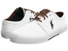 Polo Ralph Lauren Faxon Low (white Canvas) Men's Lace Up Casual Shoes