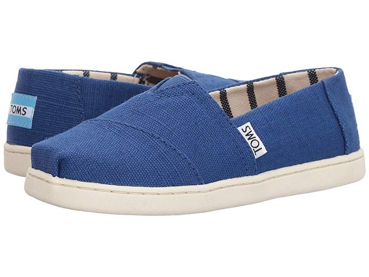 Toms Kids Venice Collection Alpargata (little Kid/big Kid) (classic Blue Heritage Canvas) Kid's Shoes