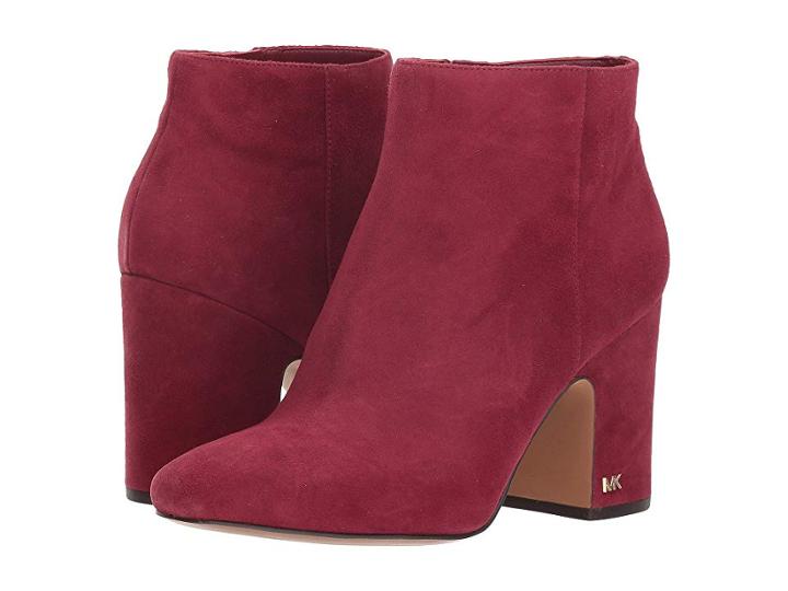 Michael Michael Kors Elaine Bootie (mulberry Kid Suede) Women's Boots