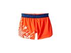 Under Armour Kids Americana Play Up Shorts (little Kids) (neon Coral) Girl's Shorts