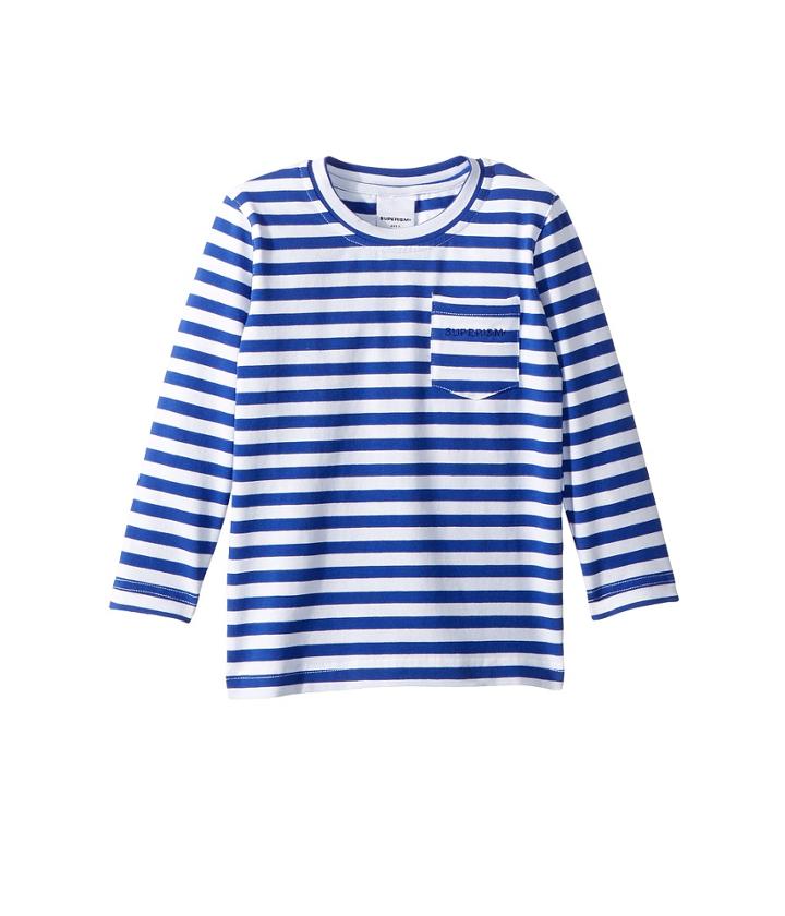 Superism Bowie Long Sleeve Tee (toddler/little Kids/big Kids) (blue) Boy's T Shirt