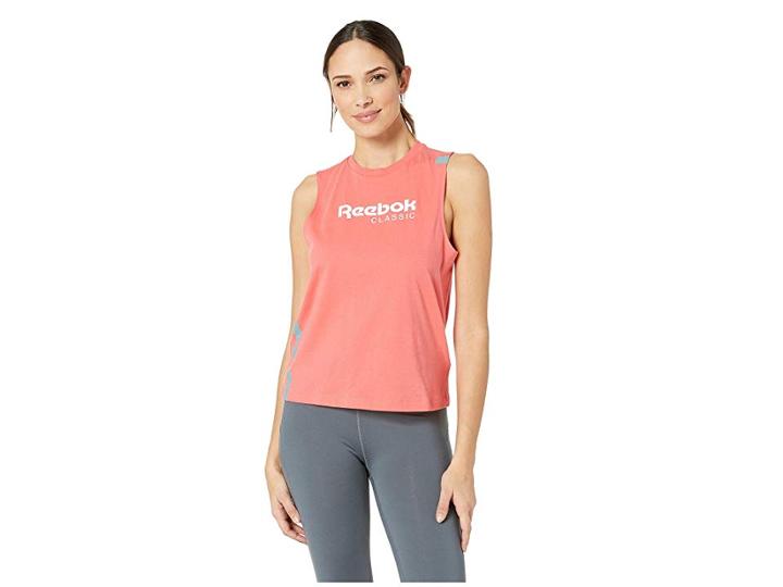 Reebok Classics Tank (bright Rose) Women's Clothing