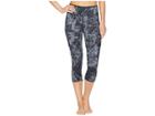 Reebok Core Aop Capris (black) Women's Casual Pants