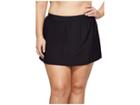 Miraclesuit Plus Size Skirted Pants Bottom (black) Women's Swimwear